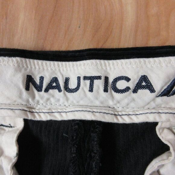 NAUTICA Classic Fit Pleated Front Corduroy Pants Mens Size 40x38 TALL Black NWT - Picture 7 of 11